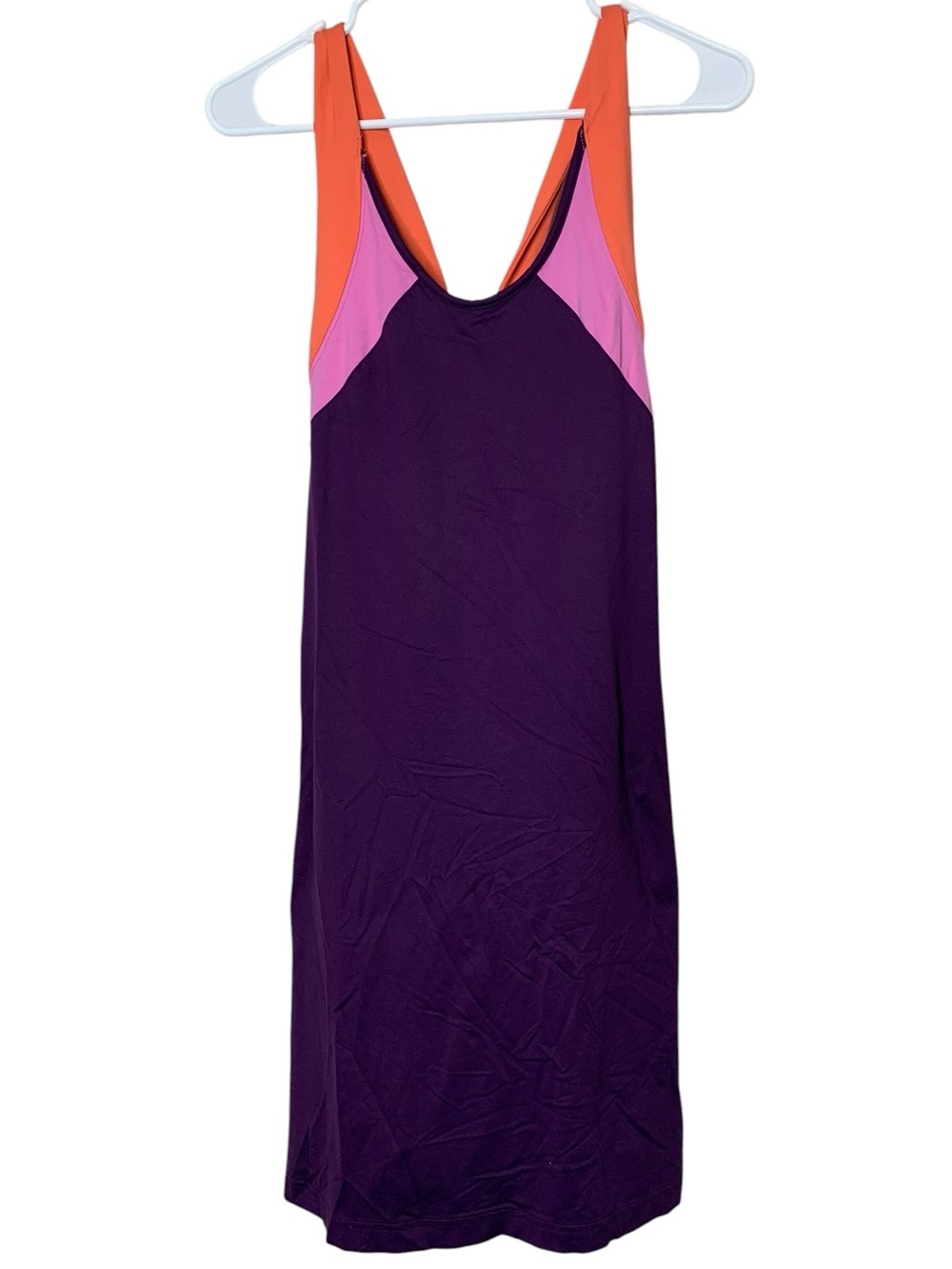 Title Nine Diamalete Colorblock Crossback Athletic Dress Size M Tennis Golf
